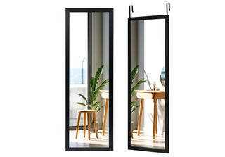 Costway Costwaz 120 X 37 Cm Specchio Da Parete Porte Specchio Con Ganci Di Sosp…