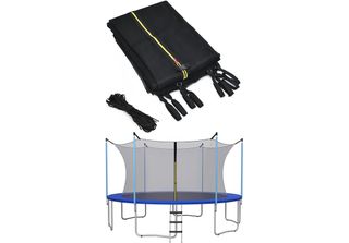 Costway Rete Di Sicurezza Per Trampolini Da Giardino Costway Ø305 Cm Nero