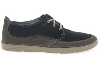 Clarks Gosler Edge Scarpe Da Uomo In Pelle Blu Navy Clarks Gosler Edge Scarpe D…