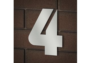 Numero Civico Numeri Cifre Numero Di Porta Numeri Civici Acciaio Inox KÖNigspro…