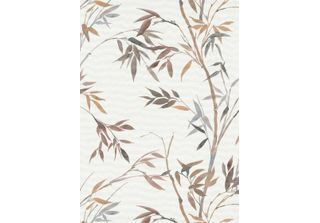Carta Da Parati Erismann Foglie Marrone - 661615 - 53 Cm X 10,05 M