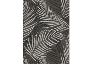 Carta Da Parati Erismann Foglie Nere - 661310 - 53 Cm X 10,05 M
