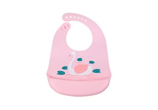 Bavaglino In Silicone Simed Con Tasca, Cigno