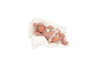 Arias Reborn Baby April 40 Cm. Coperta Rosa Arias