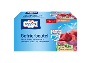 Toppits 2802912008 75 Toppits Gefrierbeutel 3,0 L