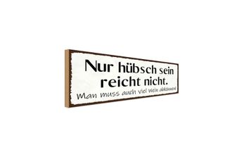 Vianmo Insegna In Legno 10X27 Cm HüBsch Sein Reicht Nicht Wein
