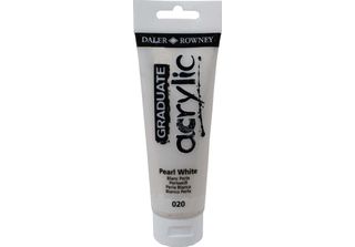 Daler Rowney Pittura Acrilica Graduata, 120 Ml, Bianco Perla