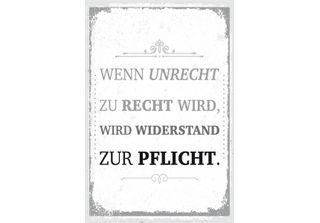 Vianmo Insegna In Legno 18X12 Cm Wenn Unrecht Zu Recht Wird