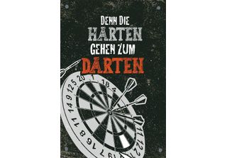 Vianmo Insegna In Legno 18X12 Cm Denn Die Harten Gehen Zu Darten