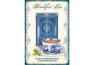 Vianmo Insegna In Legno 30X20 Cm Classic Breakfast Tea Best Teas
