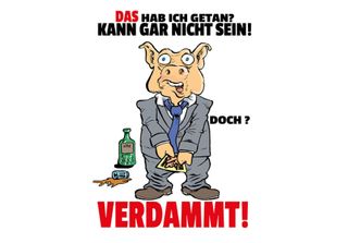 Vianmo Insegna In Legno 40X30 Cm Das Hab Ich Getan Kann Nicht Sein