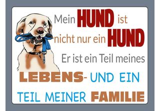Vianmo Insegna In Legno 30X40 Cm Hund Ist Teil Meines Lebens