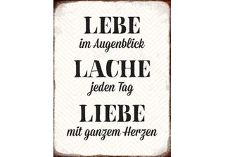 Vianmo Insegna In Legno 40X30 Cm Lebe Lache Jeden Tag Liebe