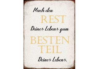 Vianmo Insegna In Legno 40X30 Cm Mach Den Rest Deines Lebens Zum