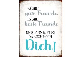Vianmo Insegna In Legno 40X30 Cm Gibt Gute Freunde Auch Noch Dich
