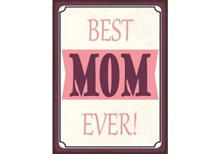 Vianmo Insegna In Legno 40X30 Cm Best Mom Ever Beste Mama