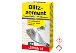 Blitzzement Decotrico Cemento Speciale Solido Dopo 3 Minuti 1000G
