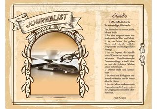 Vianmo Insegna In Legno 30X40 Cm Journalist Informationen Exakt