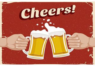 Vianmo Insegna In Legno 12X18 Cm Alkohol Beer Cheers Bier