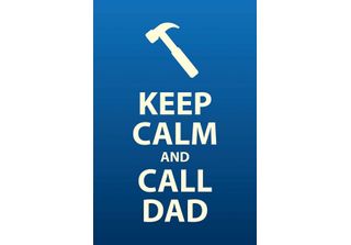 Vianmo Insegna In Legno 18X12 Cm Keep Calm And Call Dad Geschenk