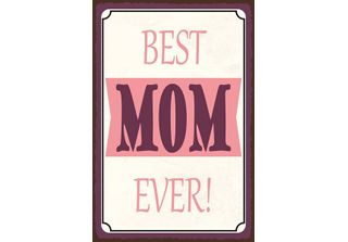 Vianmo Insegna In Legno 18X12 Cm Best Mom Ever Beste Mama Geschenk