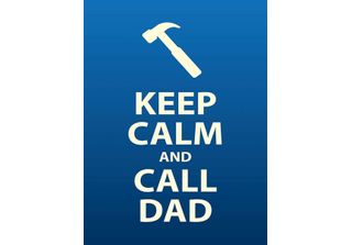 Vianmo Insegna In Legno 40X30 Cm Keep Calm And Call Dad