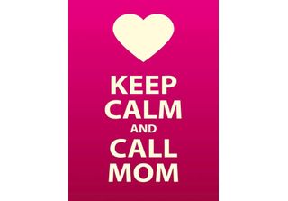 Vianmo Insegna In Legno 40X30 Cm Keep Calm And Call Mom