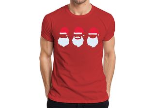 Tre Natali Babbo Natale Santa Klaus - Regalo Di Natale Maglietta Da Uomo, Rosso…