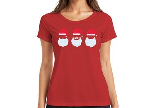 Tre Babbi Natale Babbo Natale - Natale Regalo Natale Maglietta Da Donna, Rosso,…