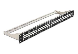 Delock Keystone Patch Panel - Patch Panel - Schwarz - 1U - 48 Ports (43280)
