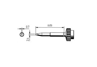 Punta Per Saldatura Ersa, Serie 0612, Kdlf/A Scalpello, 1,4 Mm 0612KDLF