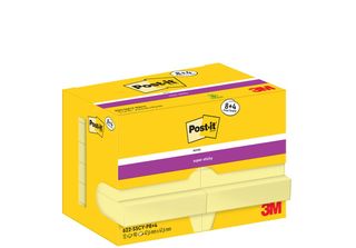 Post-It® 7100290178 8 + 4 Gratis: Post-It® Super Sticky Notes Haftnotizen Extra…