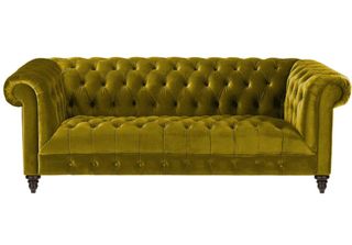 Giallo Chesterfield Designer Soggiorno Design Moderno Divano Divano Mobili Tess…
