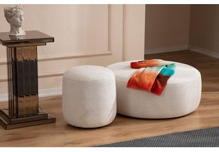 Luxus Polster Polster Hocker Rundhocker SitzmöBel Designer Stilvolle MöBel Jvmo…