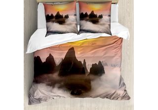 Abakuhaus Copripiumino Berg, Nebel Wolken Berg, Antiacaro, Adatto A Chi Soffre …