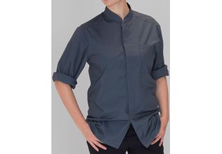 Le Chef Prep DF120F | Chef Coat Ladies Prep Shirt - Colore: Storm Grey/Black - …