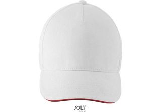 Sols 02116 | 5 Panel Unisex Contrast Three-Color Cap Longchamp - Farbe: Bianco …