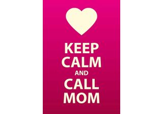 Vianmo Insegna In Legno 30X20 Cm Keep Calm And Call Mom