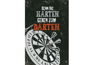 Vianmo Insegna In Legno 30X20 Cm Denn Die Harten Gehen Zu Darten
