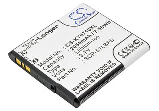Techtek Batteria Compatibile Con [Kyocera] E6710, E6715, Torque, Torque Xt Sost…