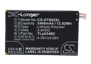 Techtek Batteria Compatibile Con [Alcatel] A995L, Hero N3, One Touch 8020, One …