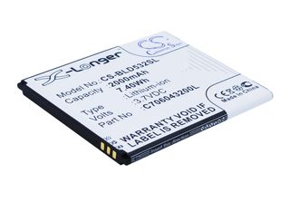 Techtek Batteria Compatibile Con [Blu] D532, D532U, D534, D670, D670U, L120, L1…