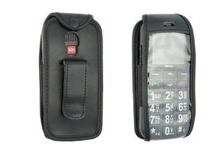 Custodia In Pelle Con Clip Da Cintura Per Il Telefono Cellulare Uleway G180 Sen…