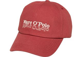 Marc O'polo Cap Woven Cotone Cap Tall Poppy Rosso Scuro