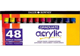 Set Di Colori Acrilici Daler Rowney Graduate 48 X 22 Ml