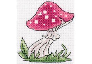 Klart Set Punto Croce "Fungo Magico"", Schema Di Conteggio, 9X9,5Cm"