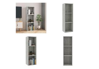 Vidaxl Libreria/Tv Grigio Cemento 36X30X114 Cm Materiale Legno - Libreria - Lib…