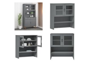 Vidaxl Piano Per Lavagna Molde Grey 90X35X100 Cm In Pino Massiccio - Piano Per …