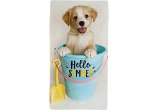 Telo Mare Con Cane Hello Summer