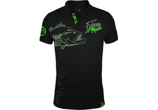 Hotspot Design Fishing Mania Bass Mania, L, Nero-Verde, Polo Pesca Spigola, 010…